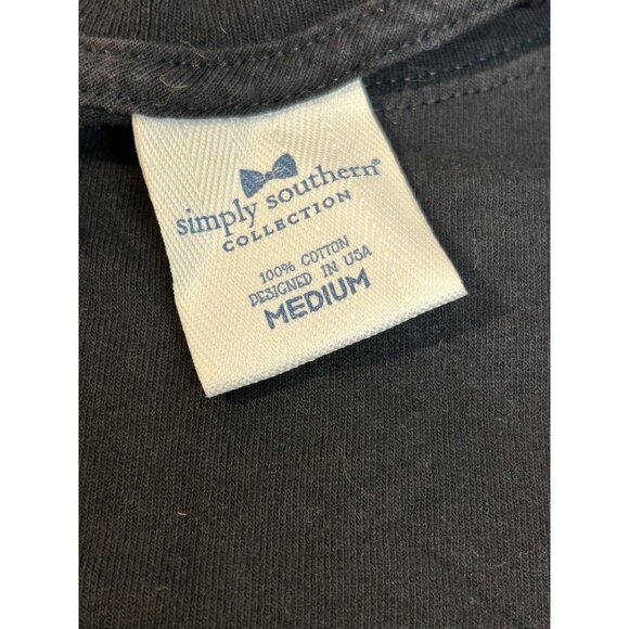 Simply Southern Medium Sunflower Blessed Grandma Long Sleeve T Shirt Black - Picture 4 of 6